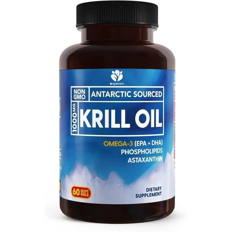 Krill Oil Supplement - Suplemen minyak krill Antartika 1000mg |