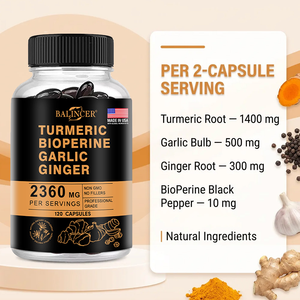 Kapsul Kunyit Jahe 2360mg deng - Turmeric Curcumin Capsule ulasan dan harga