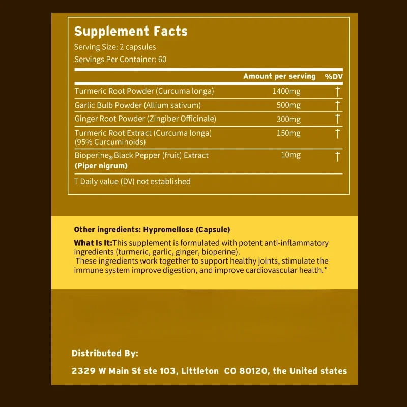 Suplemen Kunyit Jahe 4-in-1 -  - Turmeric Curcumin Capsule ulasan dan harga