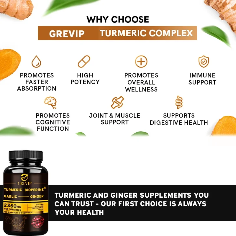 Suplemen Kunyit Jahe 4-in-1 -  - Turmeric Curcumin Capsule ulasan dan harga