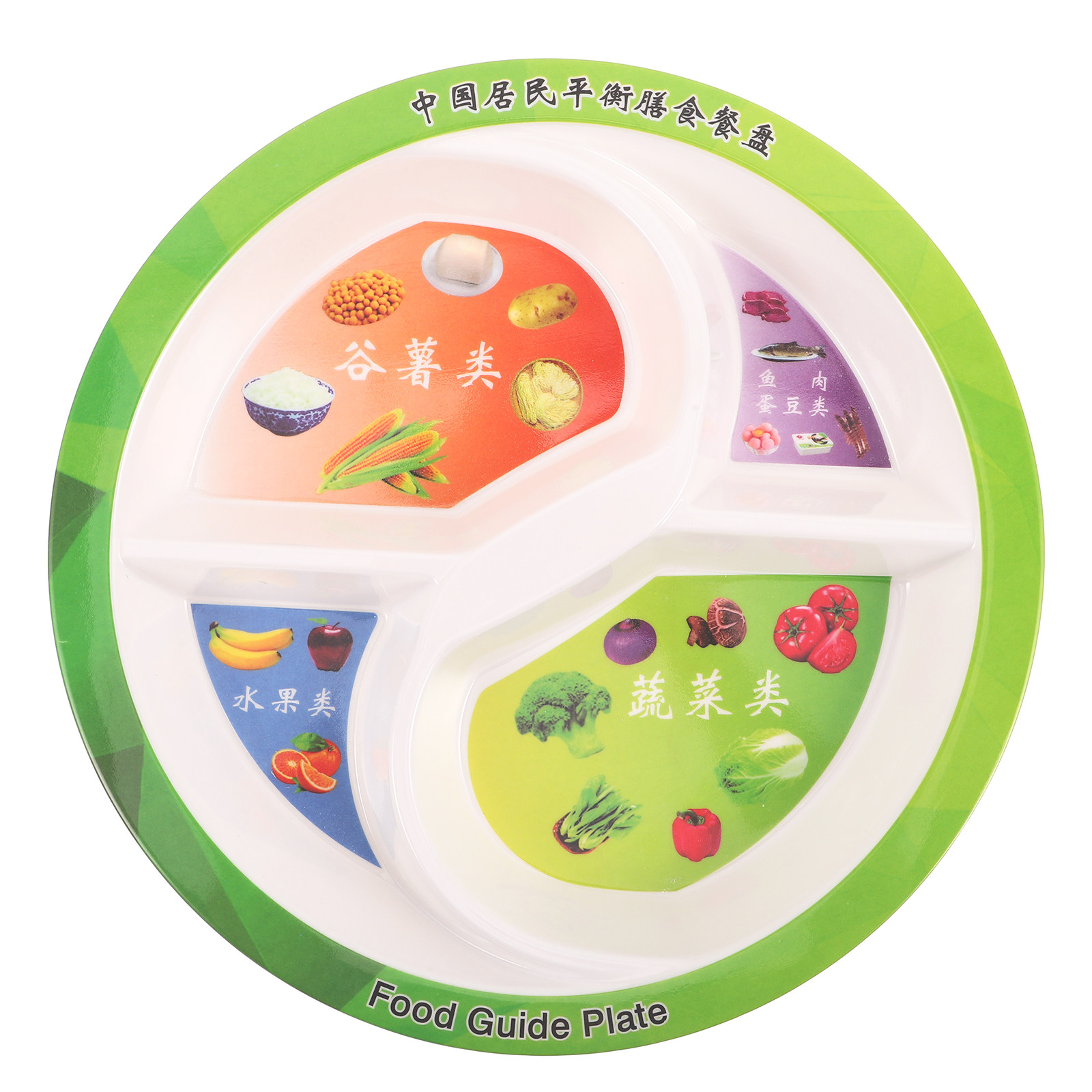 Piring Terbagi 4 Bagian untuk  - Nutrition & Fitness Station ulasan dan harga