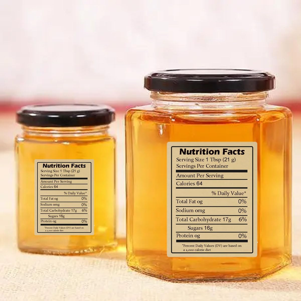 600pcs Label Madu Kraft Pereka - Nutrition & Fitness Station ulasan dan harga