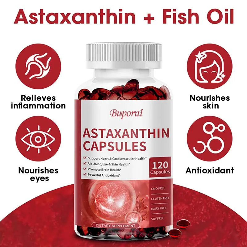 Suplemen Diet Astaxanthin Soft - Krill Oil Supplement ulasan dan harga