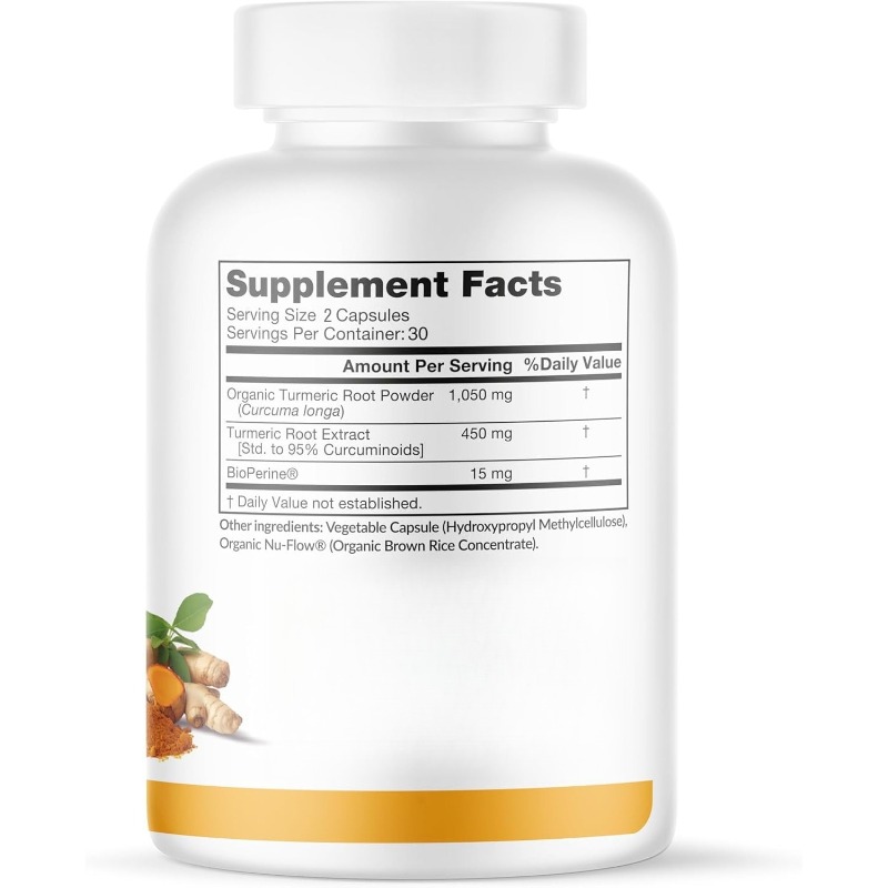 Kurkumin Kunyit dan BioPerine  - Turmeric Curcumin Capsule ulasan dan harga
